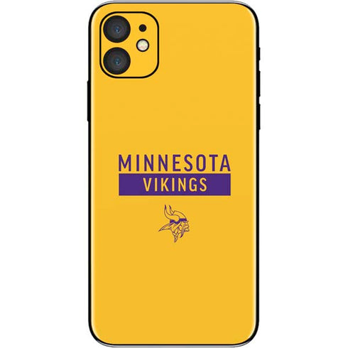 NFL Minnesota Vikings Yellow Performance Series iPhone 11 Skin